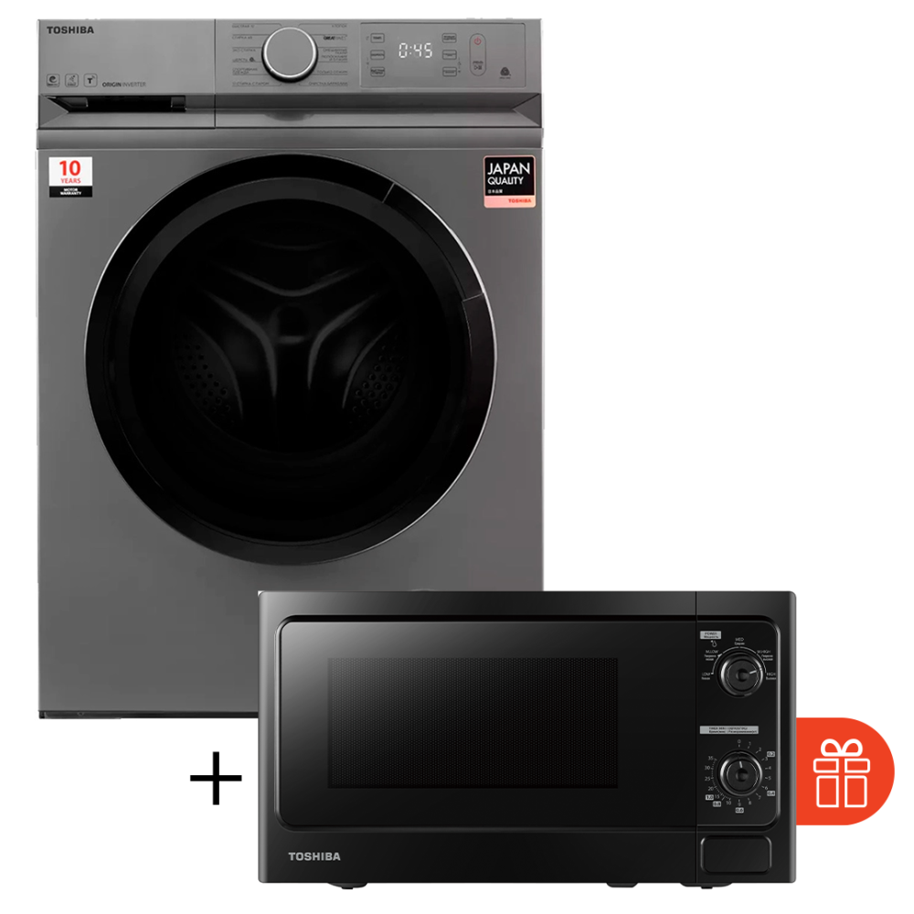 

Стиральная машина Toshiba TW-BL90A4UZ(SS) + Микроволновая печь Toshiba MM-MM20P(BK)-CV