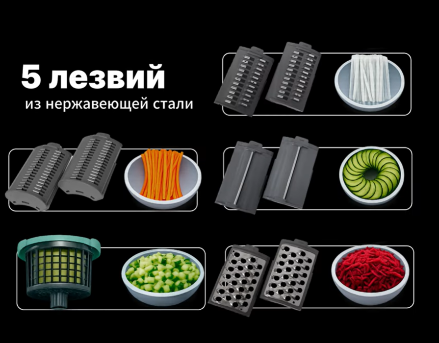 Электрическая овощерезка HAYAI MSM4501QCV - фото 7