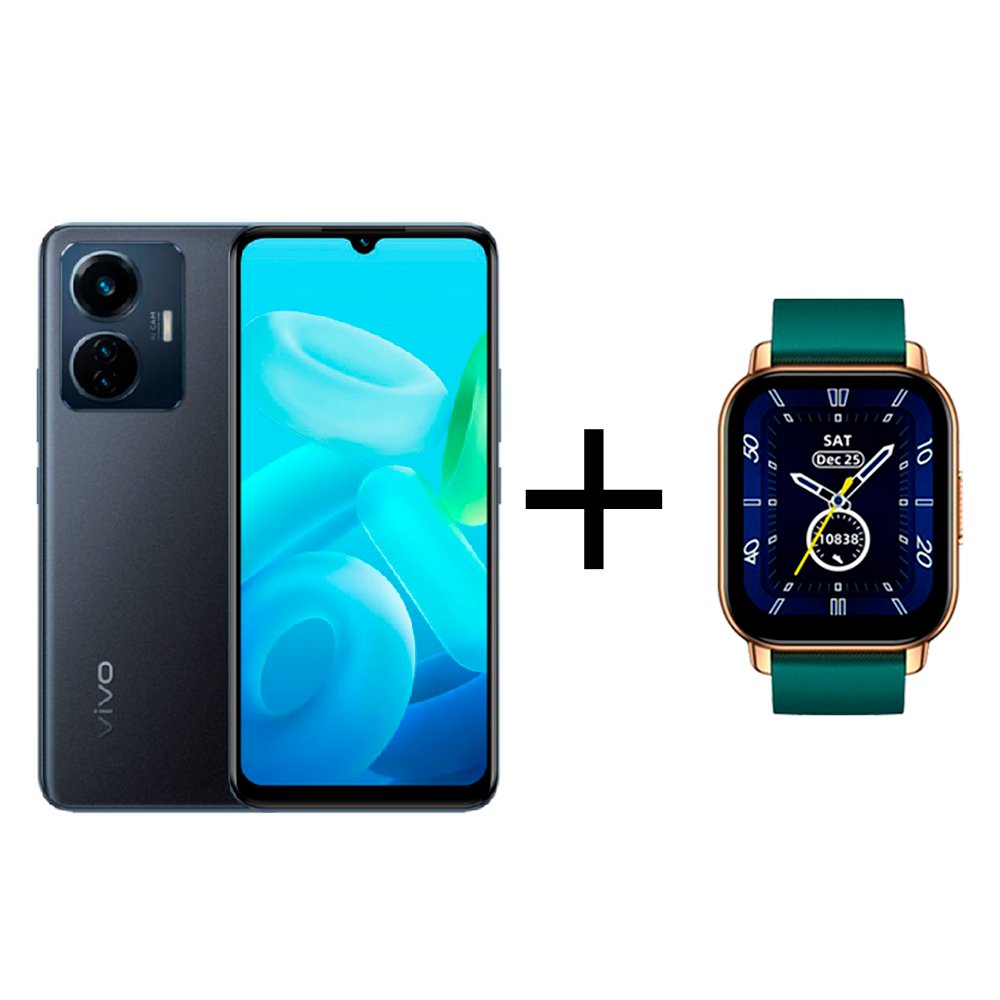 

Смартфон Vivo Y55 8/128Gb Midnight Galaxy + Смарт часы Vivo Zeblaze Btalk Smart Watch Green