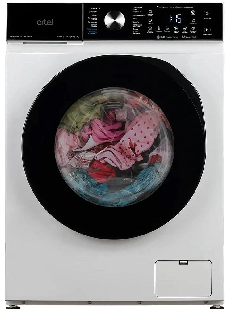 Стиральная машина автомат Artel ART-WM 7002 W Pure + Утюг Vitek VT- 8304