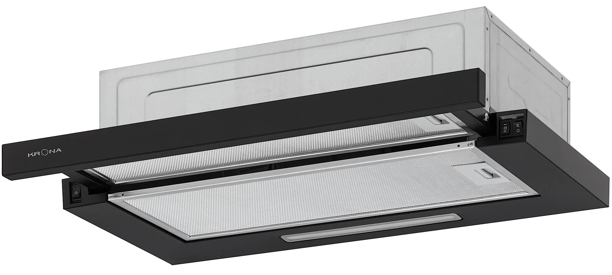 Вытяжка телескопическая Krona KERRY 600 BLACK PB V2 черная