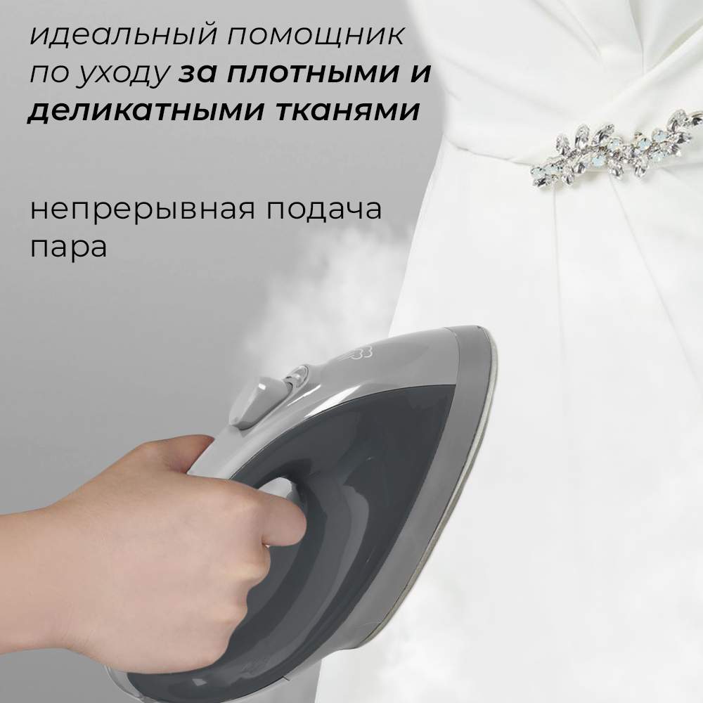 Отпариватель напольный Coolfort CF-3445 черный/серый - фото 8