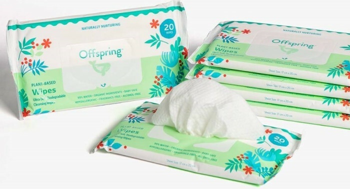 Offspring биоразлагаемые влажные салфетки, 20 шт.