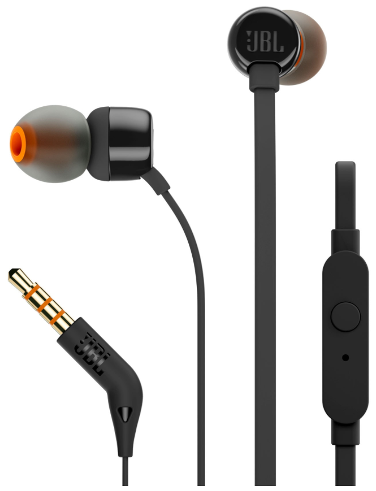 

НАУШНИКИ ВНУТРИКАНАЛЬНЫЕ JBL T110 (BLACK)