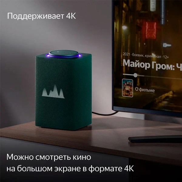 Умная колонка Yandex МАКС с Zigbee YNDX-00053 Green - фото 4