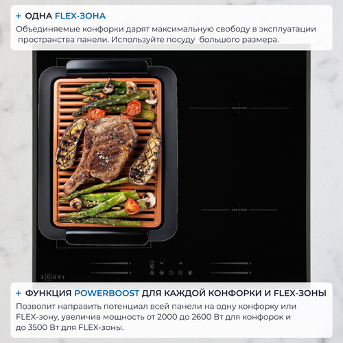 Встраиваемая индукционная поверхность ZUGEL ZIH618B - фото 19