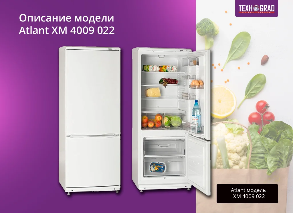 Холодильник Атлант ХМ 4009: основные функции