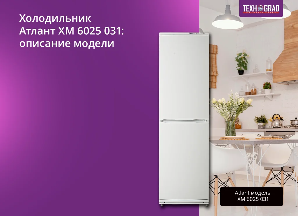 Холодильник Атлант XM 6025 031: описание модели