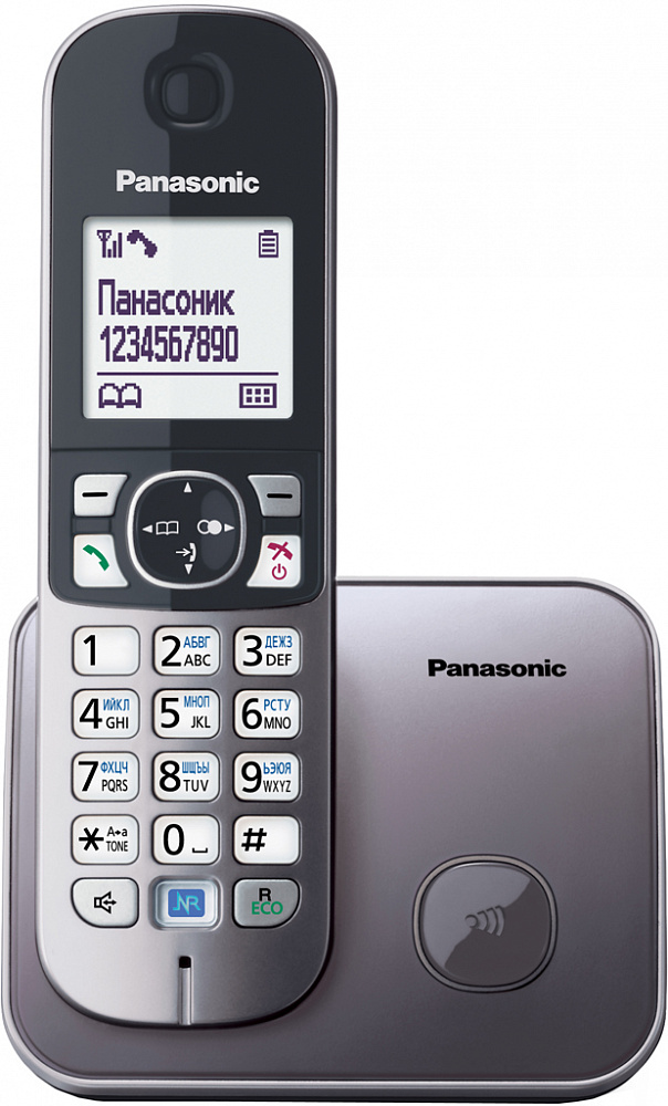 Телефон Panasonic KX-TG 6811 RUM, серый - фото 2