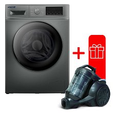 Стиральная машина автомат Atlantiq TGWM 3B.80BGR (8 kg) серая + Пылесос HAYAI Fast Power HS4860EA