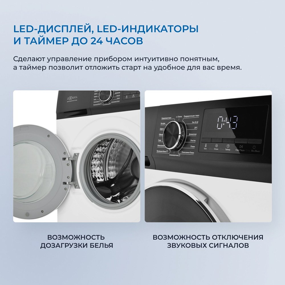 Стиральная машина ZUGEL ZWS8140I - фото 4
