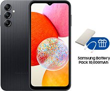 Смартфон Samsung Galaxy A14 4/64GB черный + Powerbank (EB-P3400XURGRU)
