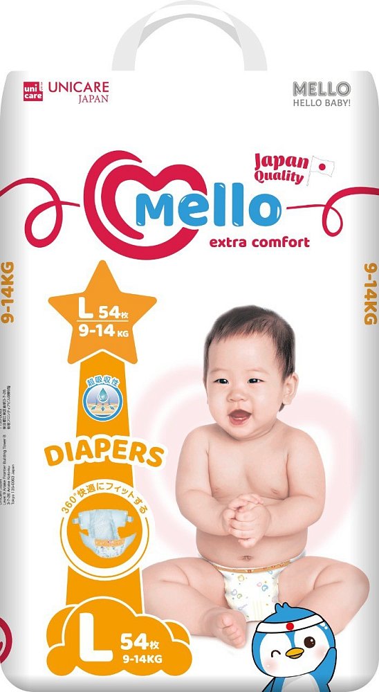 Подгузники Mello L (54 шт) - фото 1 Подгузники Mello L (54 шт) - фото 1