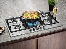 Встраиваемая газовая поверхность Electrolux KGS9536SX (90см, сталь)