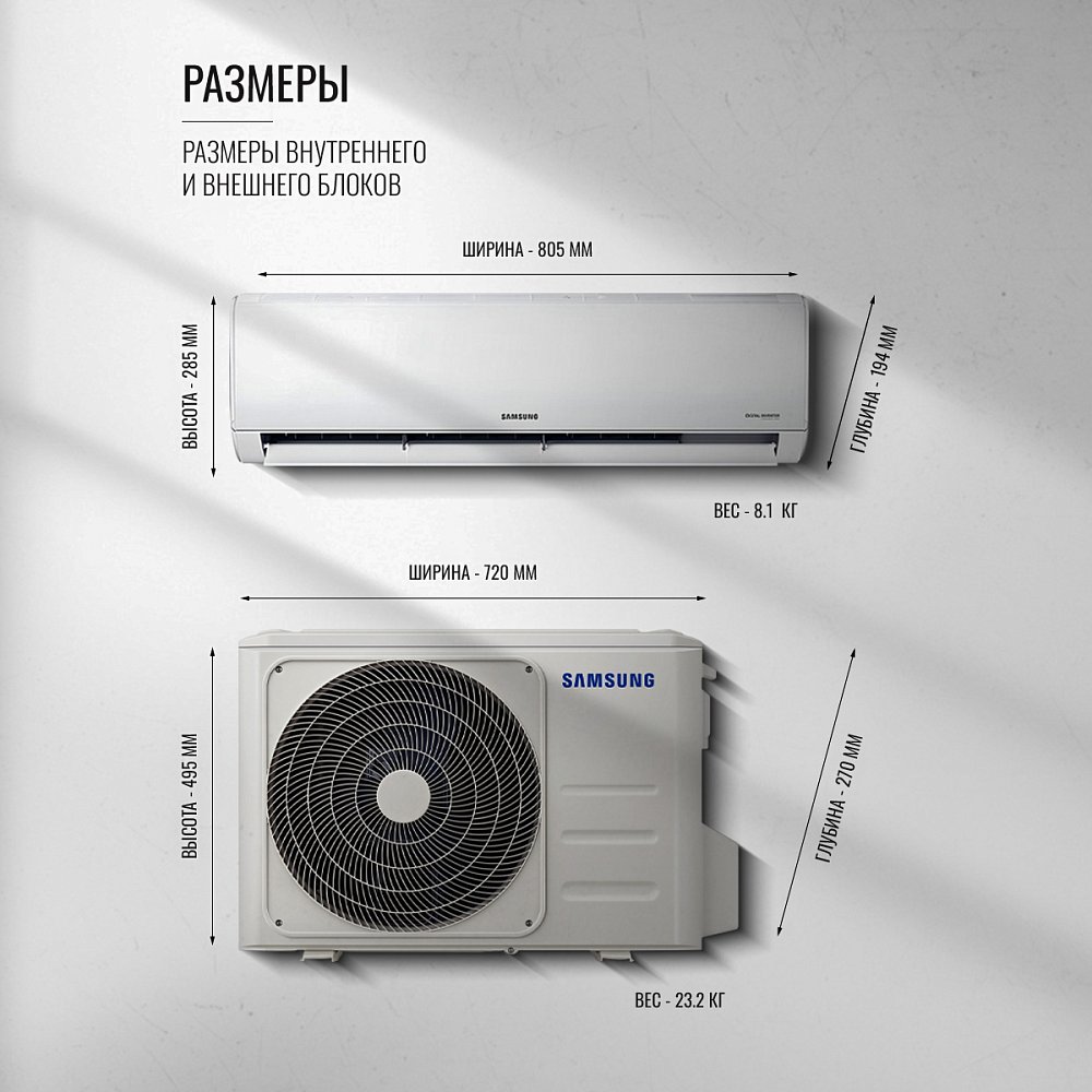 Кондиционер Samsung AR09TXHQASINUA - фото 6