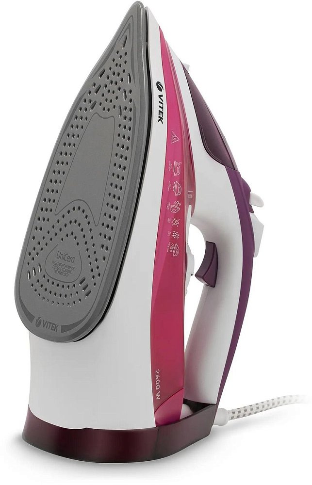 Утюг Vitek VT-8354 фиолетовый/белый - фото 3