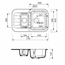 Мойка Marmorin IGNIS 435 513 001 SAFARI Мойка Marmorin IGNIS 435 513 001 SAFARI