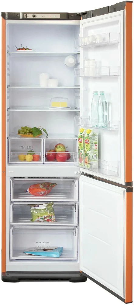 Холодильник Бирюса T627 оранжевый - фото 2
