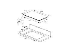 Индукционная варочная панель Bertazzoni P604I2M28NV