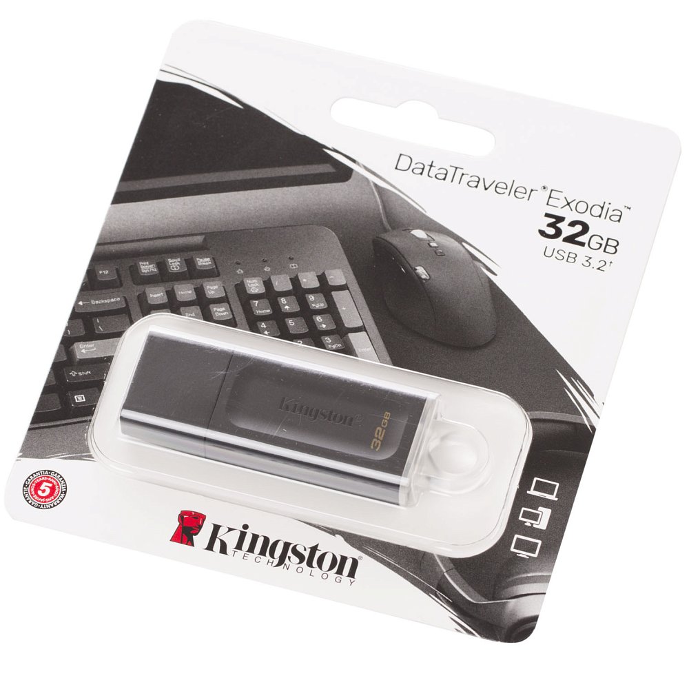 USB-накопитель Kingston DTX/32GB Чёрный - фото 3