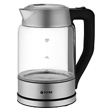 Чайник Vitek VT-7043 прозрачный/черный