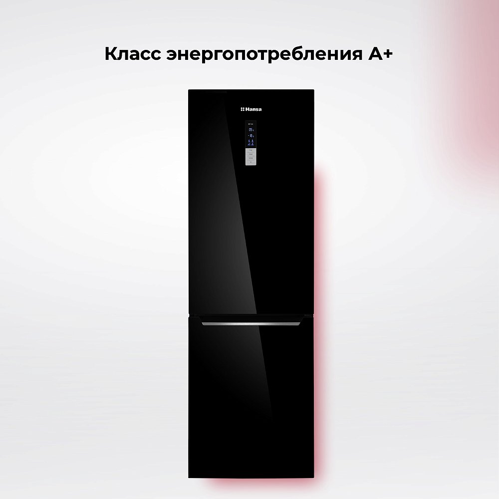 Холодильник Hansa FK3556.5GBH черный - фото 3