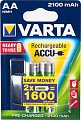 Аккумулятор Varta R2U Mignon 2100mAh 1.2V-HR06/AA 2 шт Аккумулятор Varta R2U Mignon 2100mAh 1.2V-HR06/AA 2 шт