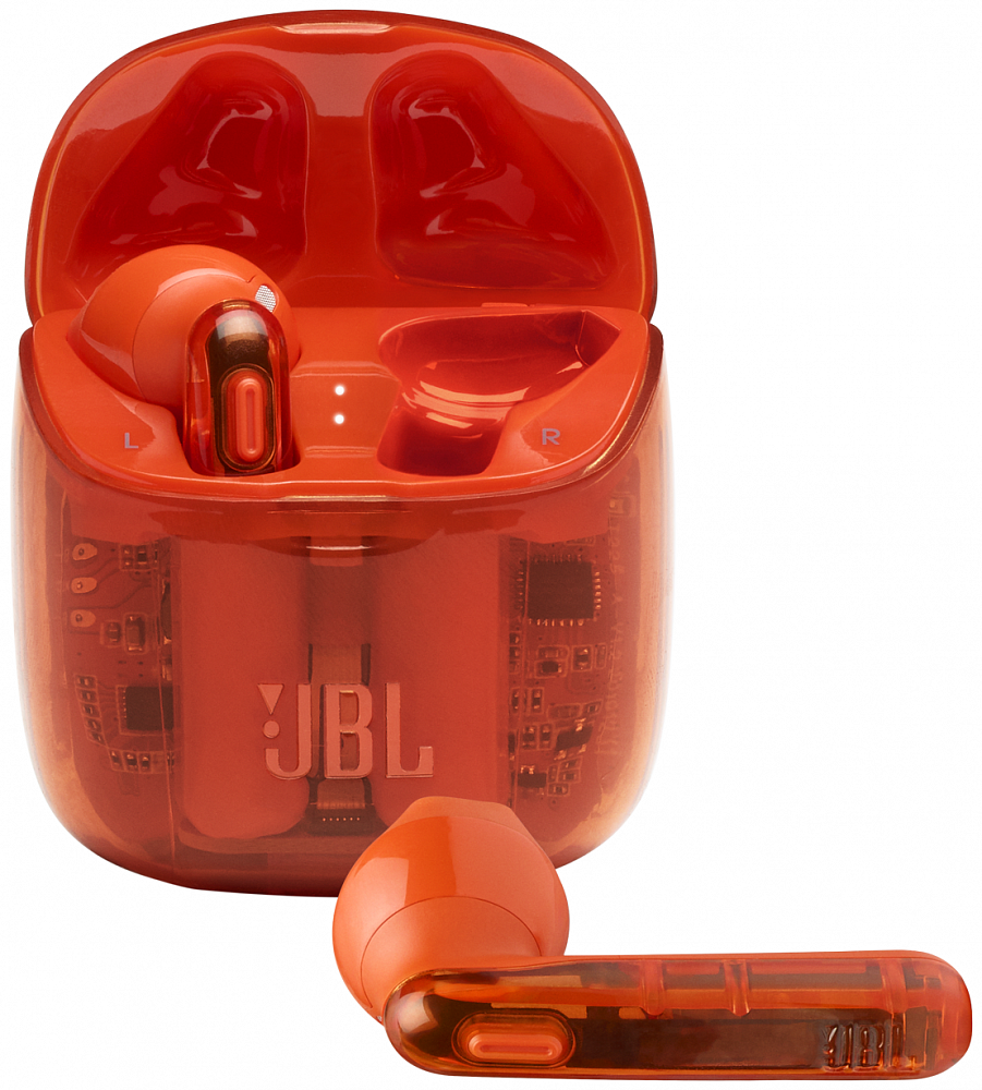 Беспроводные наушники JBL Tune 225 TWS Ghost Edition оранжевые - фото 2