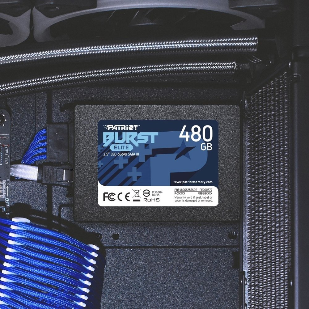 Твердотельный накопитель SSD Patriot Burst Elite PBE480GS25SSDR - фото 6