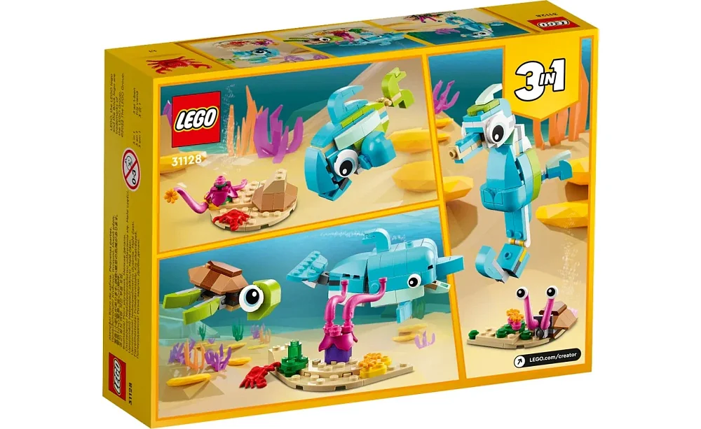 Игрушки Lego Криэйтор Дельфин и черепаха 31128 