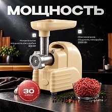 Мясорубка Аксион М63.02 бежевая Мясорубка Аксион М63.02 бежевая