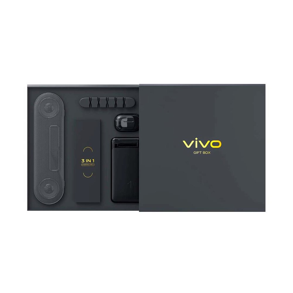 Смартфон Vivo V23 5G 8Gb/128Gb Stardust Black + Vivo Gift Box Big - фото 5