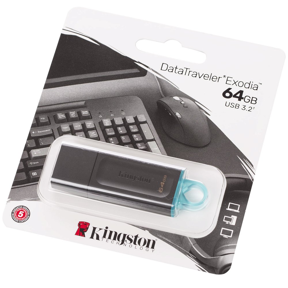 USB-накопитель Kingston DTX/64GB USB 3.2 - фото 3