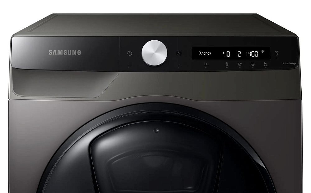 Стиральная машина с сушкой Samsung WD80T554CBX/LD серая - фото 10