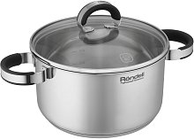 Кастрюля Rondell Brando RDS-1805 5.1л. d=24см (с крышкой) стальной