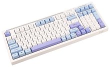 Клавиатура, XG, Cyber Dragon, Ультратонкая, Беспроводная 2.4ГГц, 104 клавиши, Анг/Рус, Защита от пролива воды/кофе, Бело-лиловый
