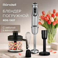 Блендер погружной Rondell RDE-1307 черный/серебристый Блендер погружной Rondell RDE-1307 черный/серебристый