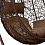 Подвесное кресло AFM-168A-L, коричневый - микро фото 3