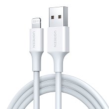 Кабель Ugreen US155 Lightning To USB 2.0 A Male Cable/White 2M, 20730