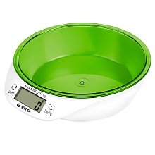 Весы кухонные электронные Vitek VT-2400 белые/зеленые