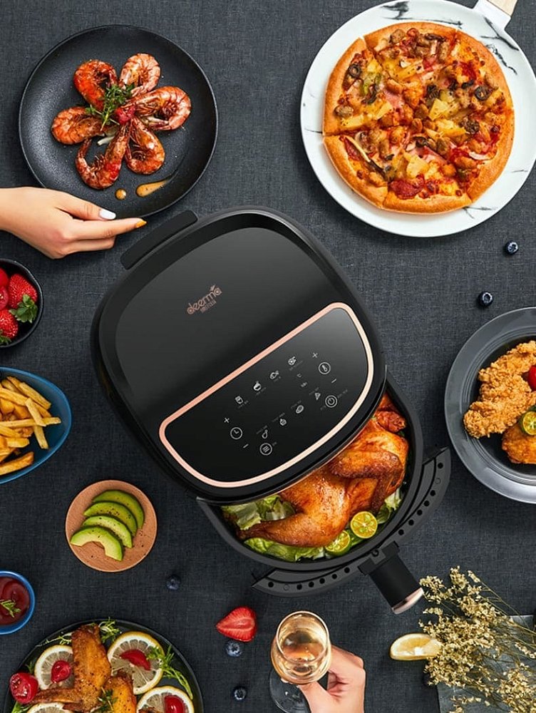 Аэрофритюрница Deerma Air Fryer DEM-KZ100 черный - фото 3