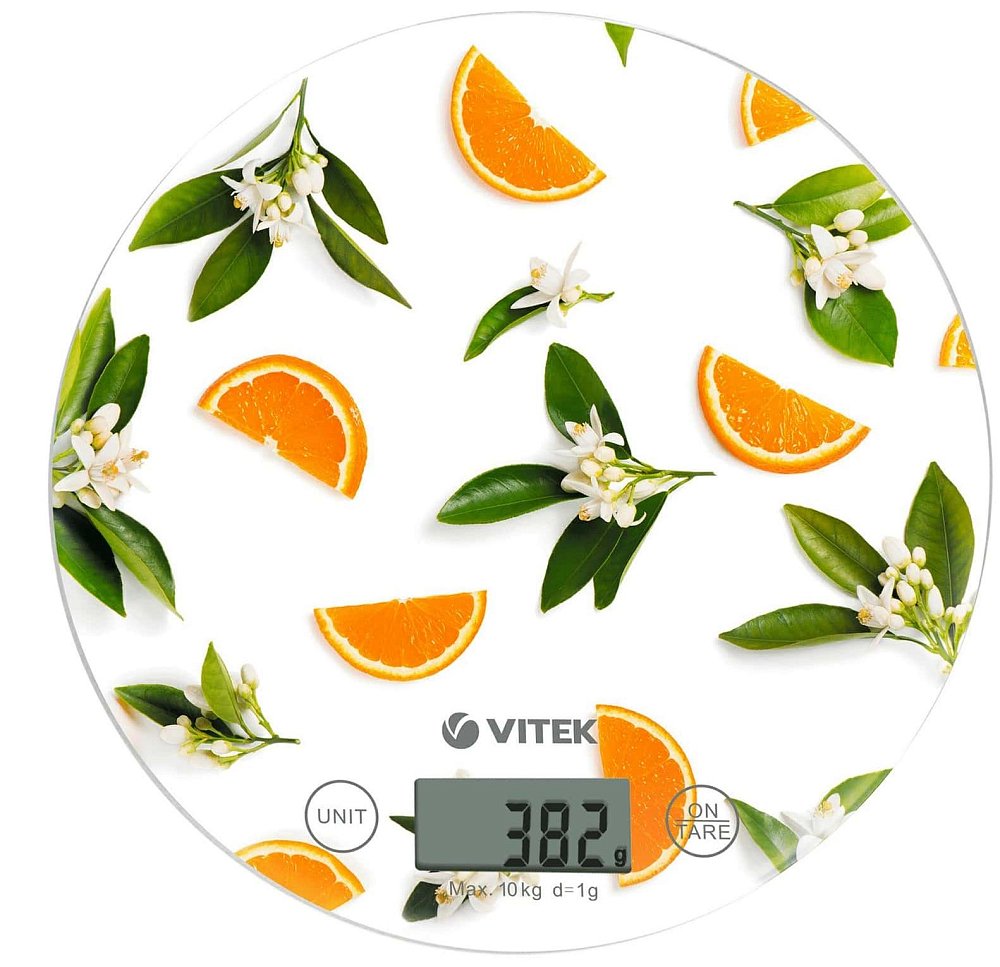 Весы кухонные Vitek VT-2418 Orange белые - фото 1