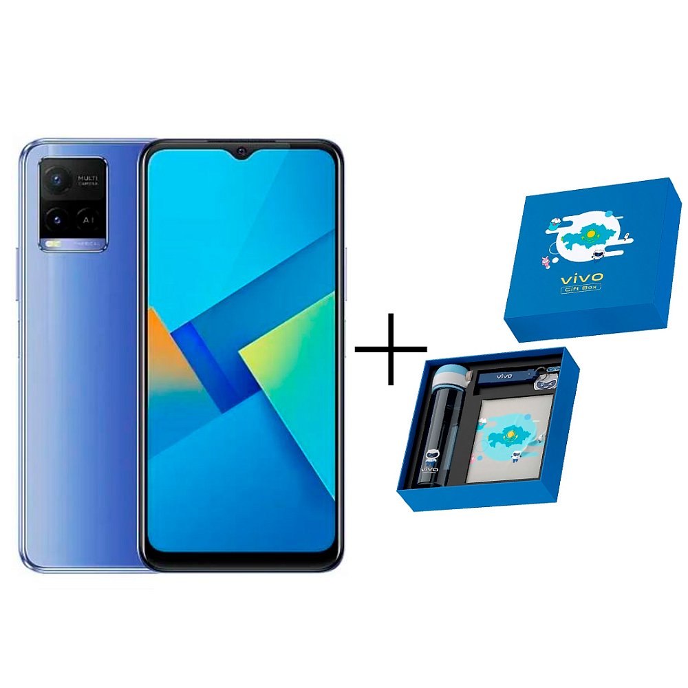 Смартфон Vivo Y21 4/64Gb Metallic blue+Gift box BTS 2022 Blue: купить в ...