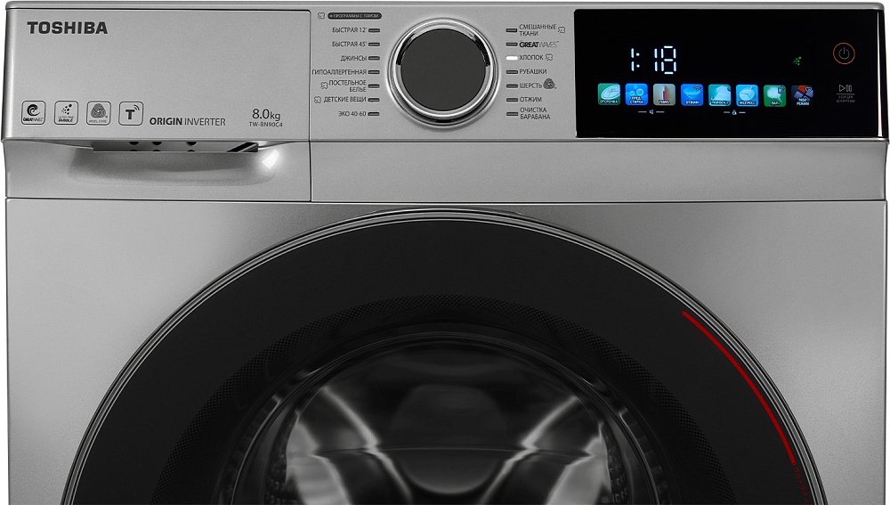 Стиральная машина Toshiba TW-BN90C4UZ(SK) серая - фото 5