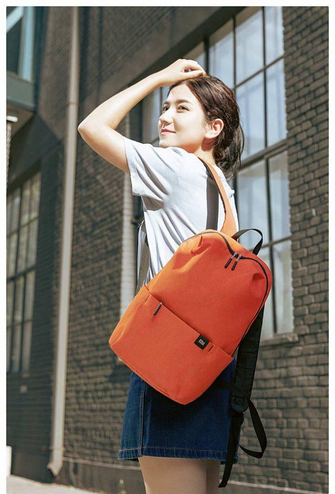 Рюкзак. Xiaomi, RunMi 90 Points Eight Colors ZJB4148GL/ZJB4139CN, оранжевый - фото 3