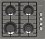 Варочная панель газовая DARINA 1T1 BGC341 12 B черная - микро фото 6