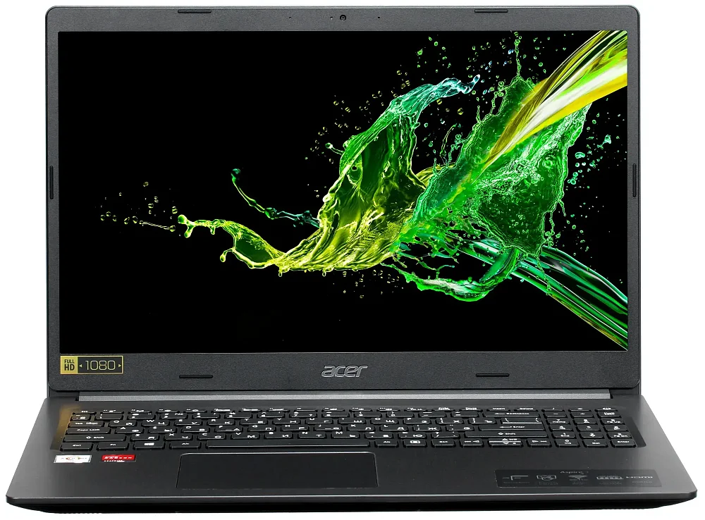 Ноутбук Acer Aspire A315-23 NX.HVTER.02Y/15.6/AMD RYZEN 5 3500U/UMA/8G/256GB SSD/NoOS/CHARCOAL BLACK