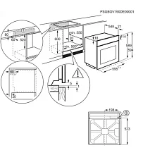 Встраиваемая электрическая духовка AEG OA5AB21SM