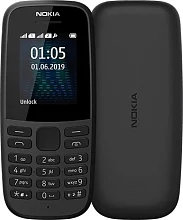 Мобильный телефон NOKIA 105 SS TA-1203 черный