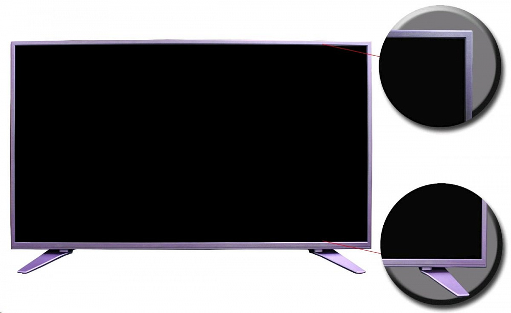 Телевизор Artel TV LED 43 AF90 G (108,5см), светло-фиолетовый - фото 3